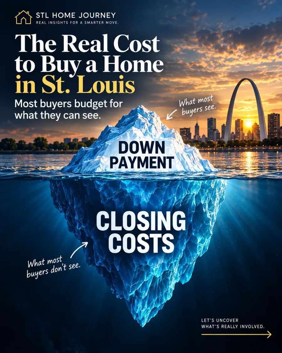 The real cost to buy a home in St. Louis — down payment is what buyers see, closing costs are what they don't