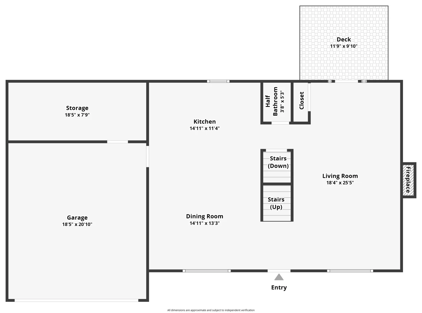 Main level floor plan