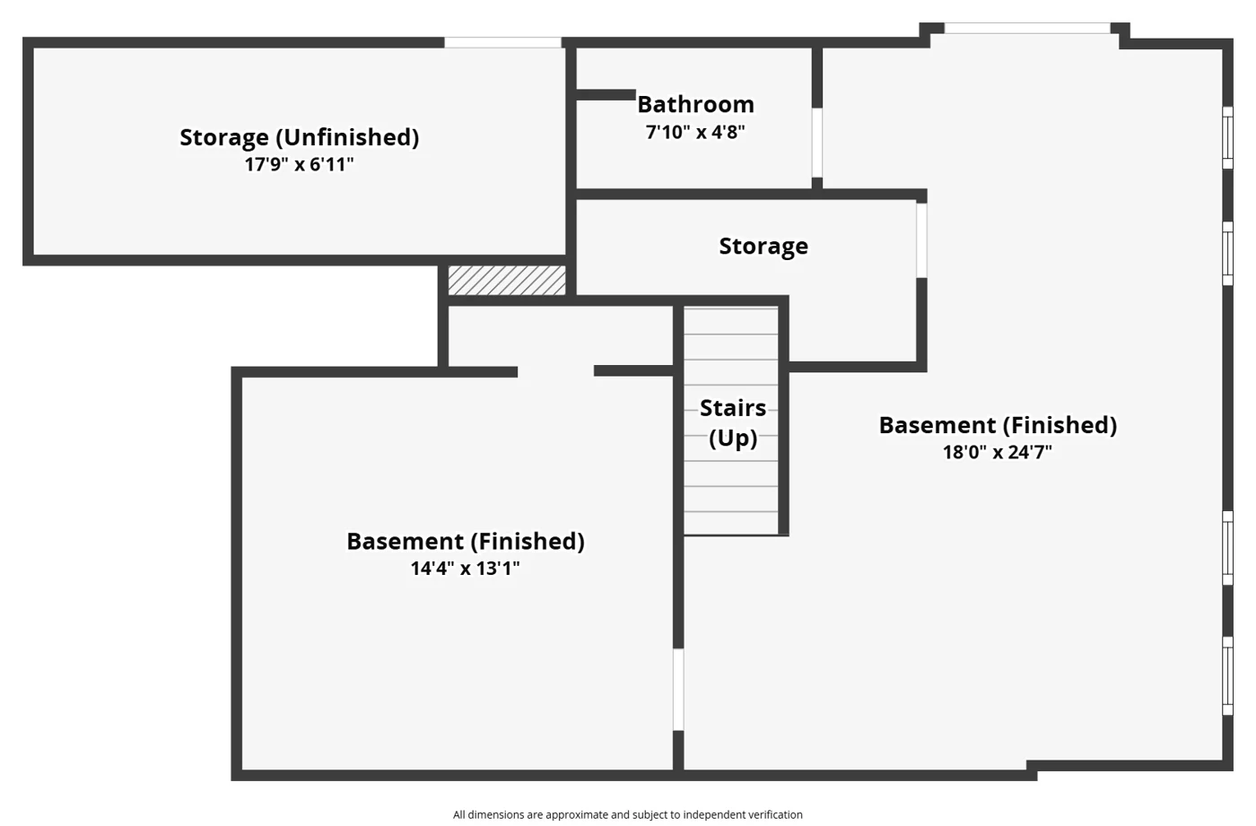 Basement floor plan
